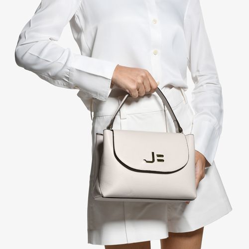 Bolsa Transversal Branco Blanc Couro