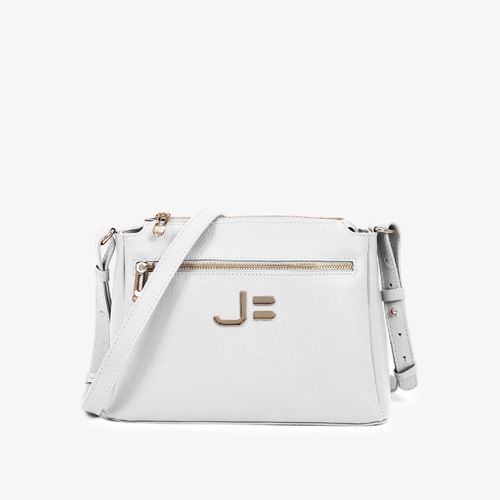 Bolsa Transversal  Branco Blanc Couro