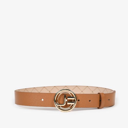 Cinto Caramelo Mandala Dourado Jb Couro