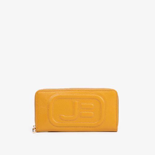 Carteira Slim Amarelo Couro