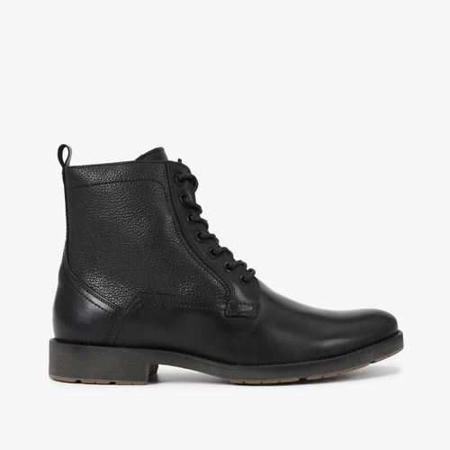 Coturno Masculino Preto Couro