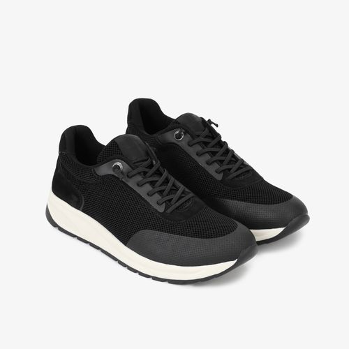 Tênis Masculino Jogger Preto Tecido