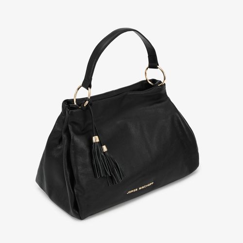 Bolsa Tote Preto Couro Macio
