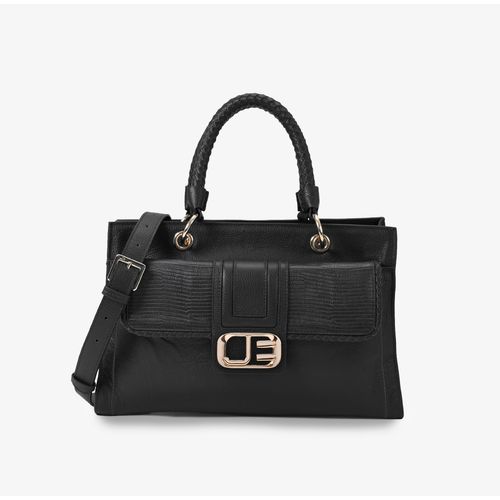 Bolsa Tote Preto Couro