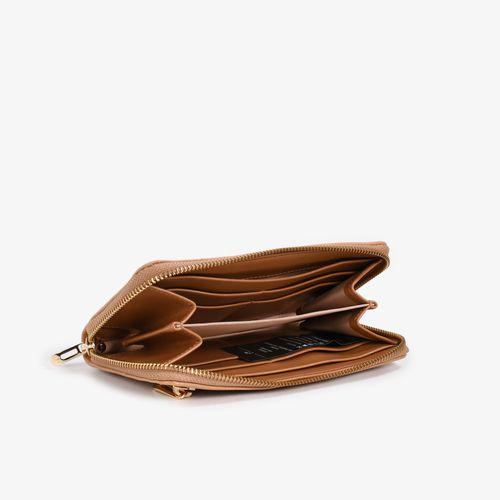 Carteira Slim Nude Couro Brilhoso
