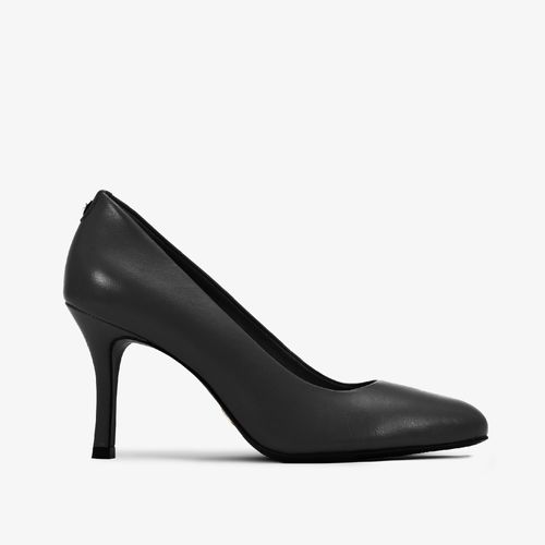 Scarpin Preto Mandala Jb Salto Alto Fino Couro