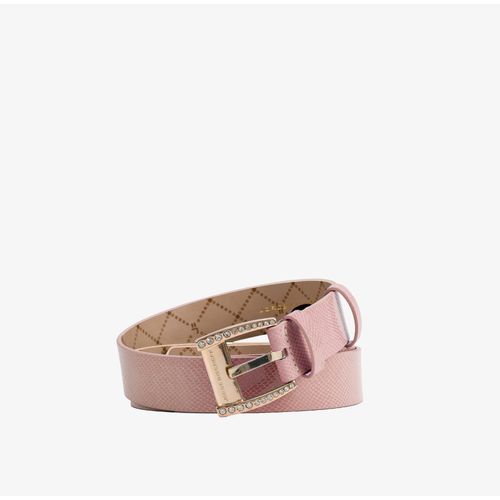 Cinto Rosa Rose Couro Texturizado Jb