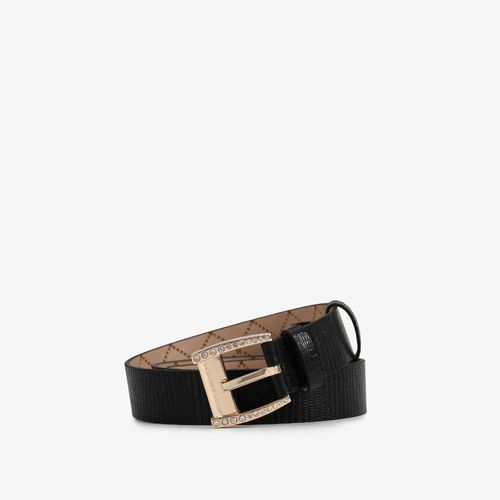 Cinto Preto Couro Texturizado Jb