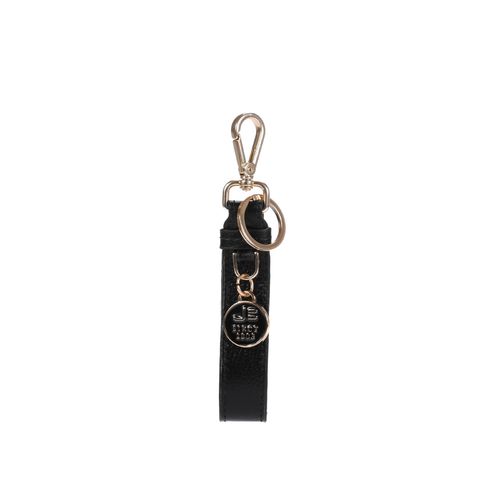 Chaveiro Preto Pingente Couro