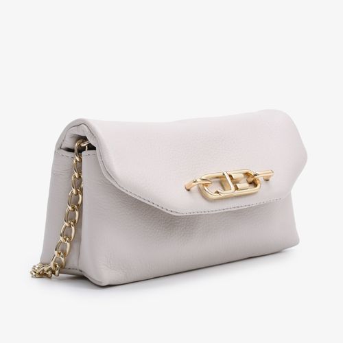 Bolsa Transversal Branco Blanc Couro