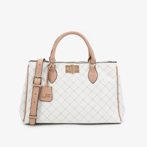 Bolsa Off White Amêndoa Monograma Jb