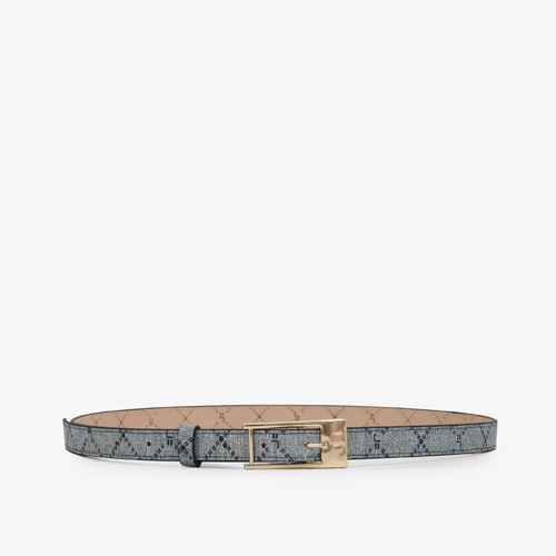 Cinto Azul Jeans Monograma JB