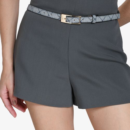 Cinto Azul Jeans Monograma JB