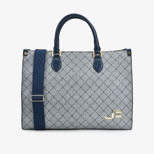 Bolsa Shopping Azul Jeans Monograma JB
