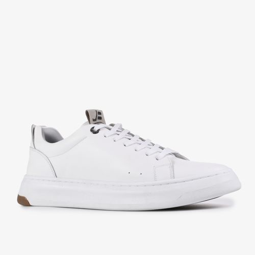 Tênis Masculino Casual Branco Couro