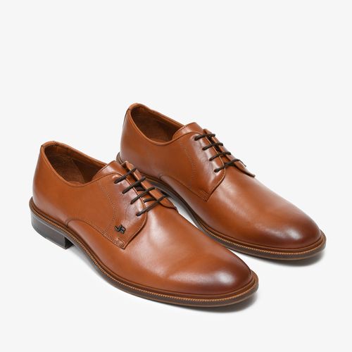 Sapato Social Masculino Caramelo Pinhão Couro