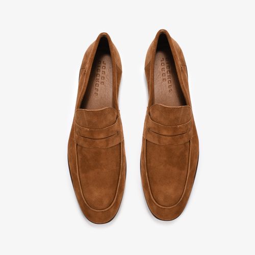 Loafer Masculino Couro Caramelo