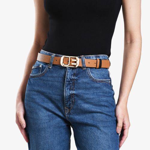 Cinto Caramelo Licor Preto Reversível Couro