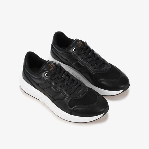 Tênis Masculino Preto Couro