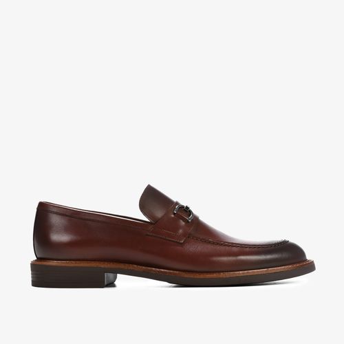 Loafer Masculino Marrom Couro