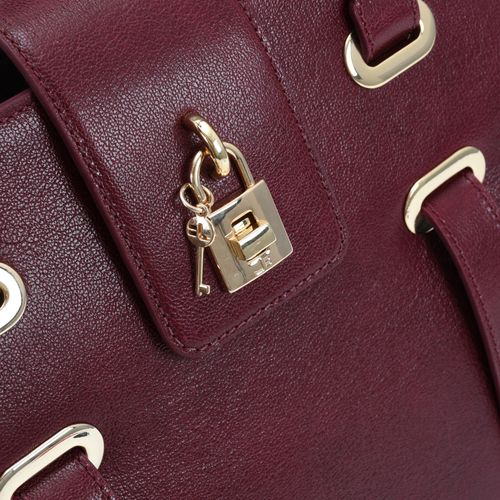 Bolsa Tote Vinho Dark Cherry Porta Celular Couro