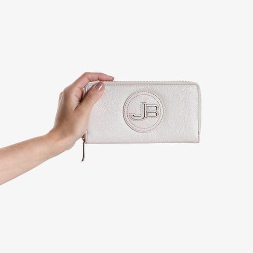 Carteira Slim Branco Couro