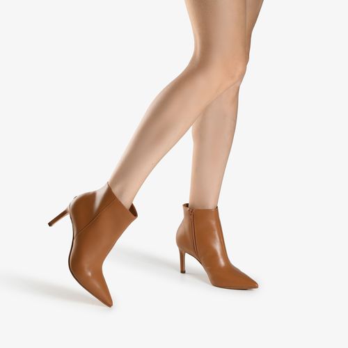 Bota Caramelo Licor Cano Curto Couro