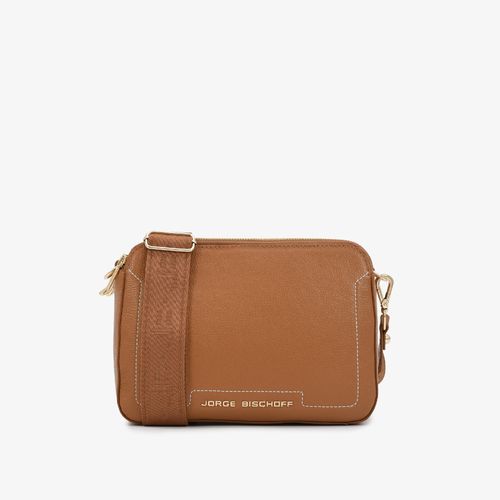 Bolsa Transversal Caramelo Licor Gorgorão Couro