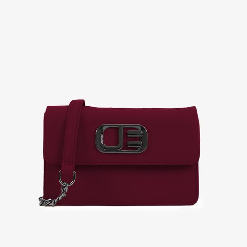 Bolsa De Ombro Vinho Dark Cherry Couro
