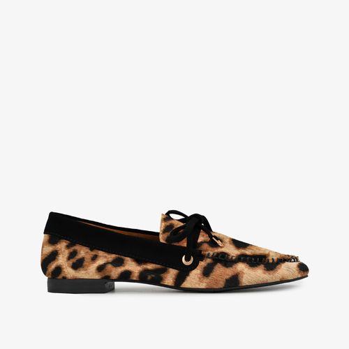 Loafer Animal Print Onça Couro