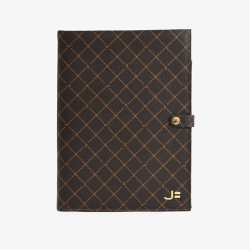 Porta Blocos Marrom Monograma JB