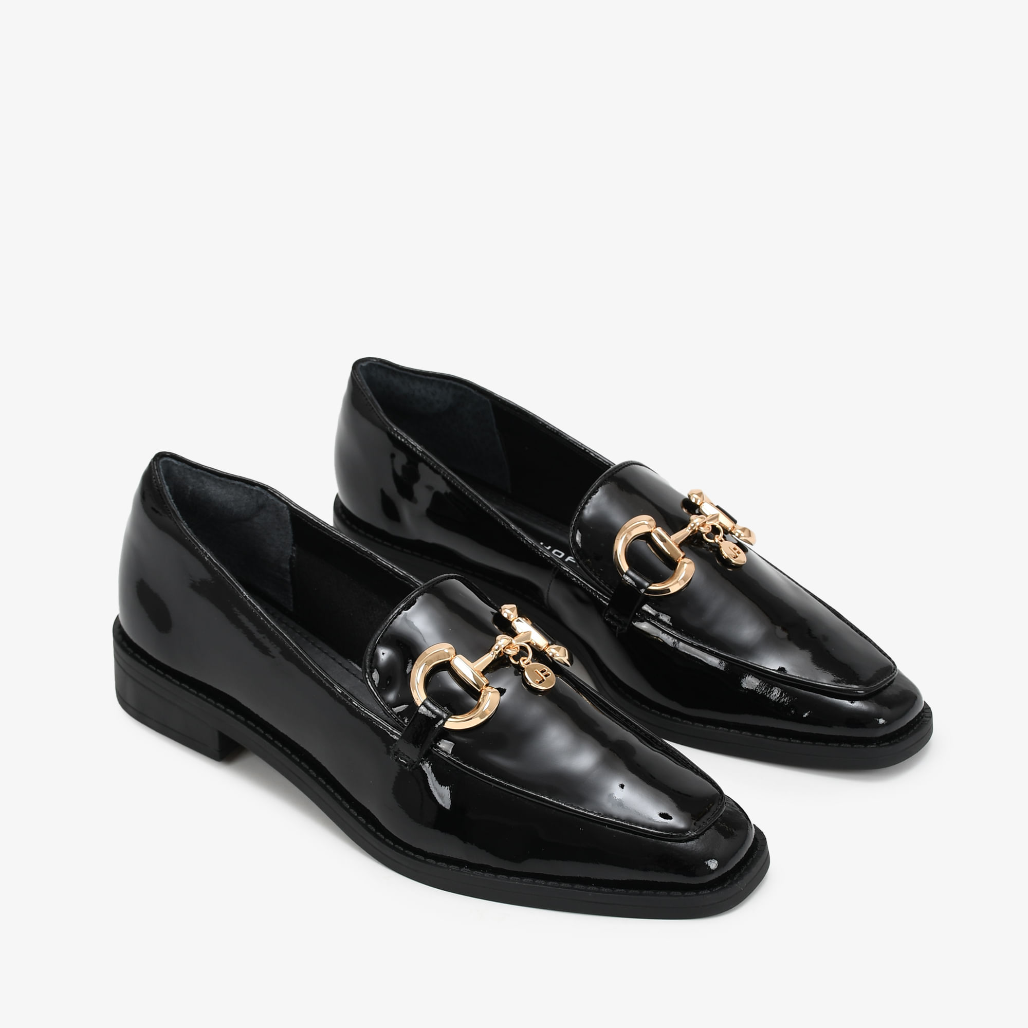 Loafer Preto Bridão Couro Brilhoso Sapatos, Bolsas, Acessórios em Couro e  mais I Jorge Bischoff