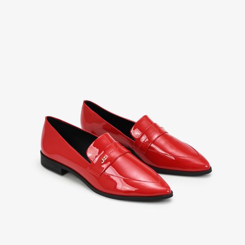 Loafer Vermelho Rubi Couro Verniz