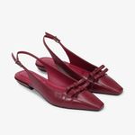 Slingback Vinho Dark Cherry Couro - Sapatos, Bolsas
