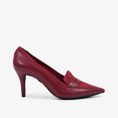 Scarpin Vinho Dark Cherry Couro