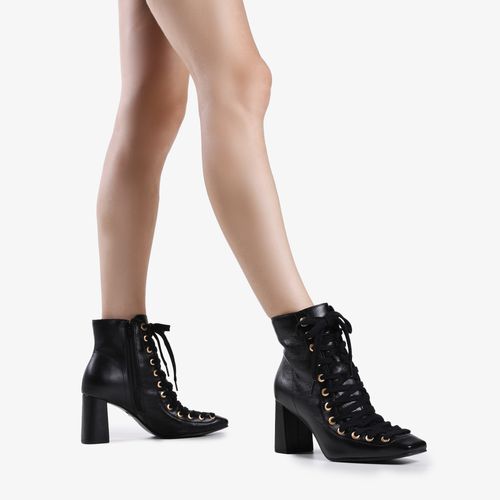 Bota Preto Couro