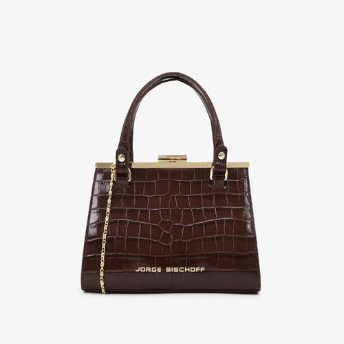 Bolsa Transversal Marrom Florença Couro Crocco