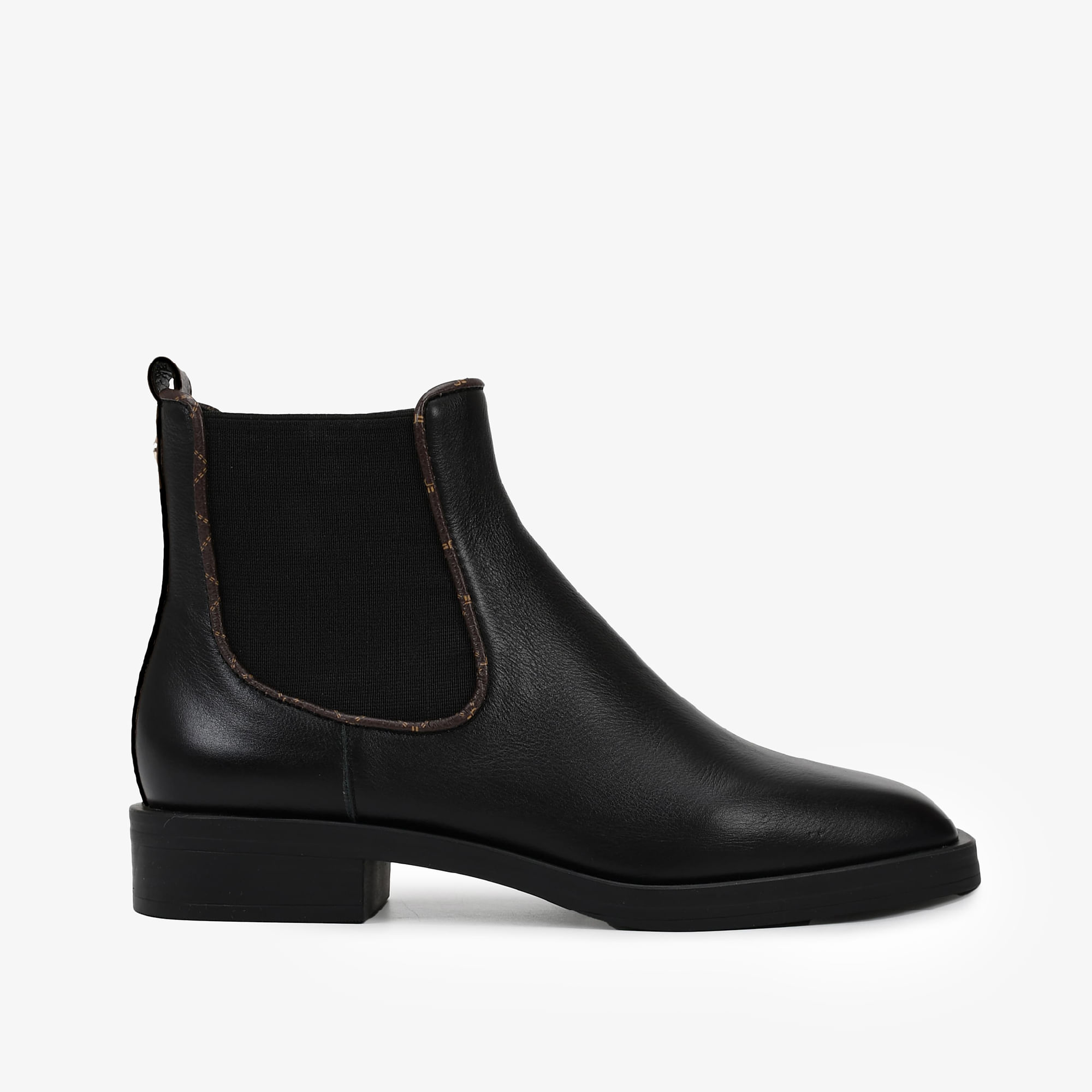 Jorge Bischoff Bota De Cadarço Preta Bota Beira Sapato Alto Com