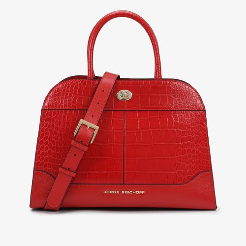 Bolsa Tote Vermelho Rubi Couro Crocco