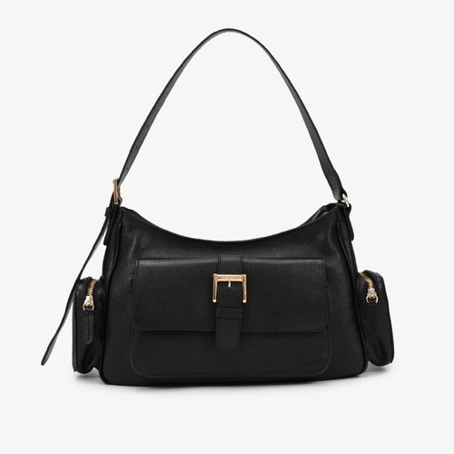 Bolsa De Ombro Preto Couro