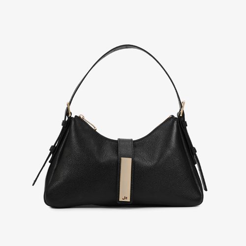 Bolsa Transversal Preto Couro