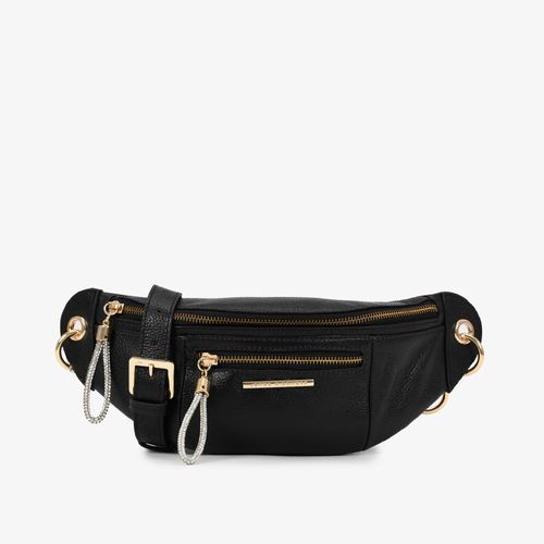 Belt Bag Preto Couro
