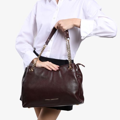 Bolsa De Ombro Marrom Florença Couro