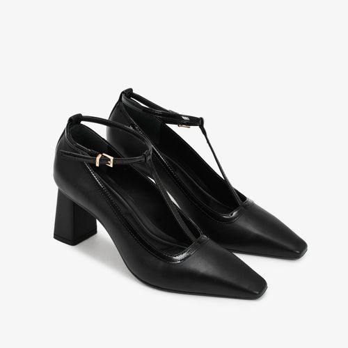 Scarpin Preto Couro