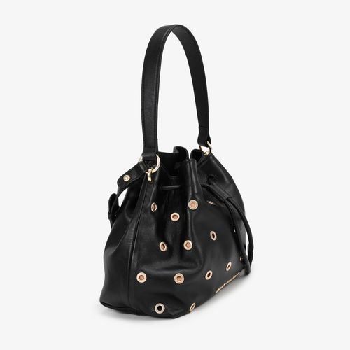 Bolsa Saco Preto Couro