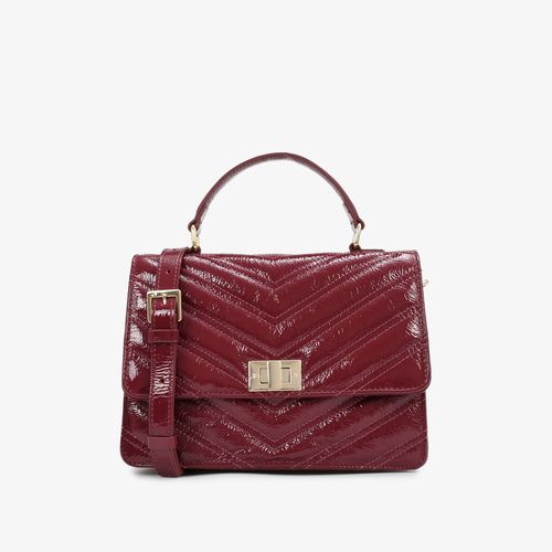 Bolsa De Ombro Vinho Dark Cherry Couro