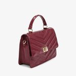 Bolsa De Ombro Vinho Dark Cherry Couro - Sapatos, Bolsas Bolsa De Ombro Vinho Dark Cherry Couro - Sapatos, Bolsas