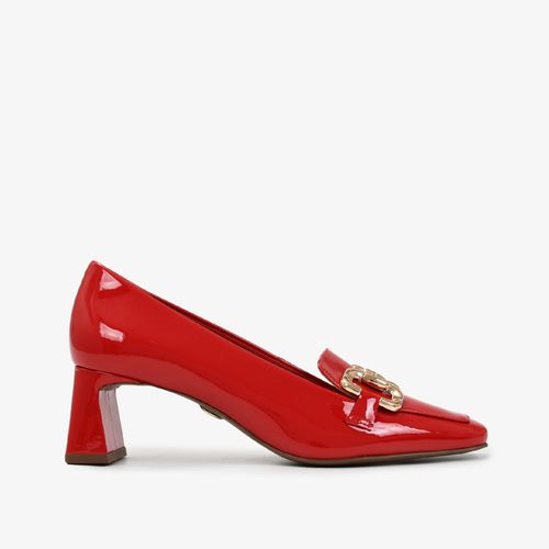 Scarpin Vermelho Rubi Couro
