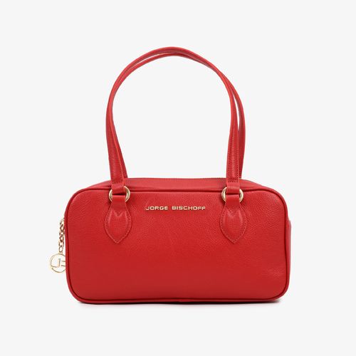 Bolsa Baguete Vermelho Rubi Couro