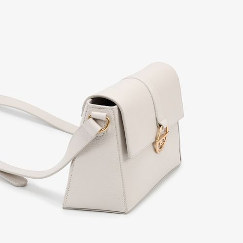 Bolsa Transversal Branco Blanc Couro